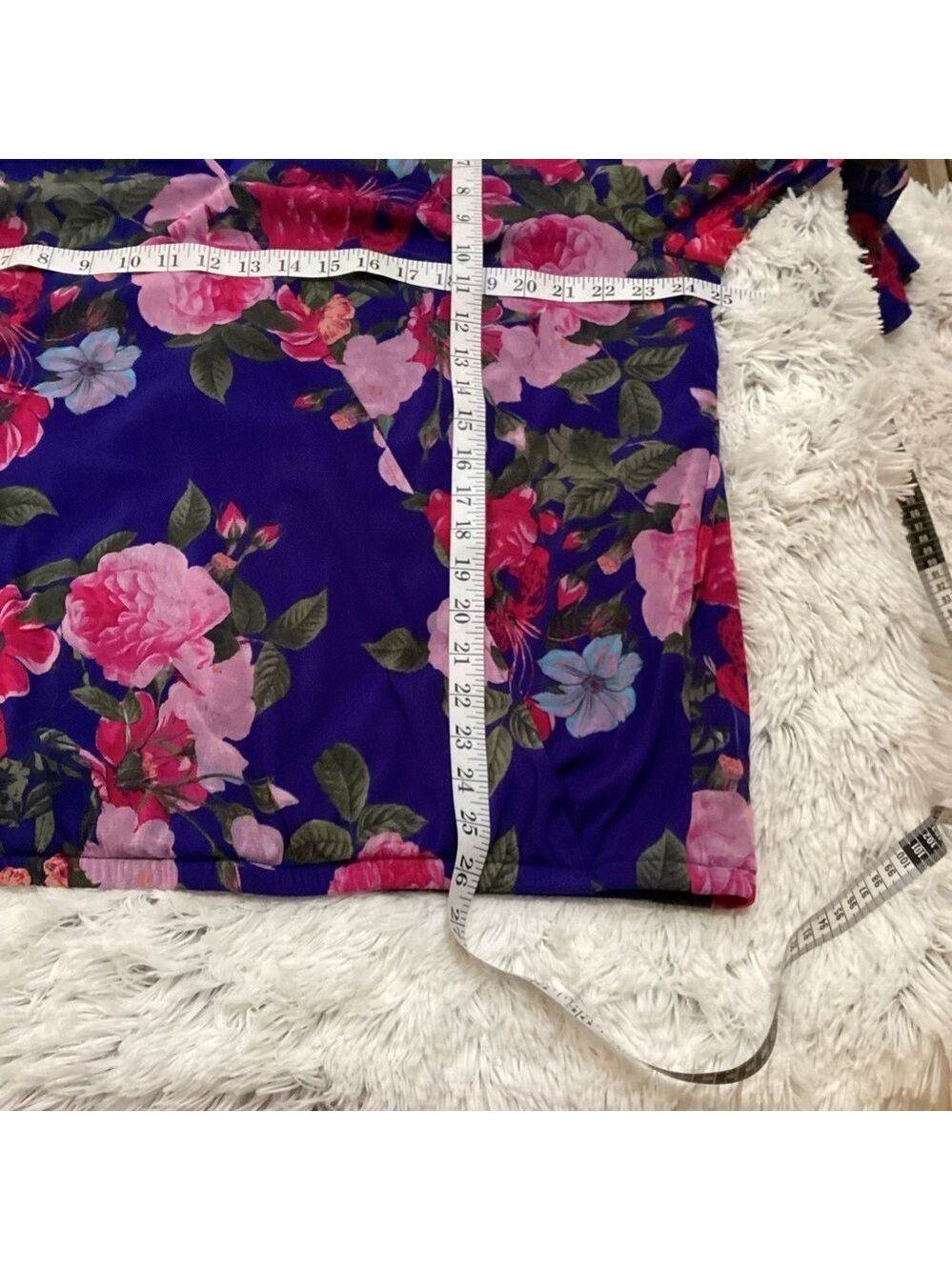 INC Concepts surplice pullover blouse colorful floral Woman’s size 2X - Picture 10 of 11